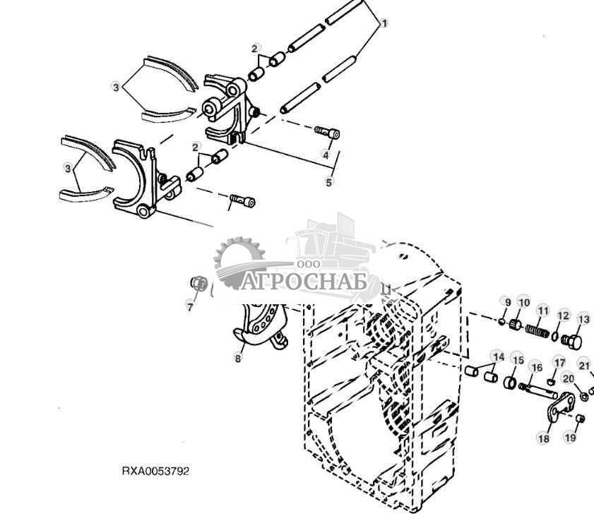 Speed Shifters and Shifter Shafts, 12-Speed Syncro or 24-Speed PowrSync™ 